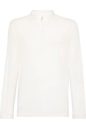 Brunello Cucinelli T-shirt Henley à manches longues