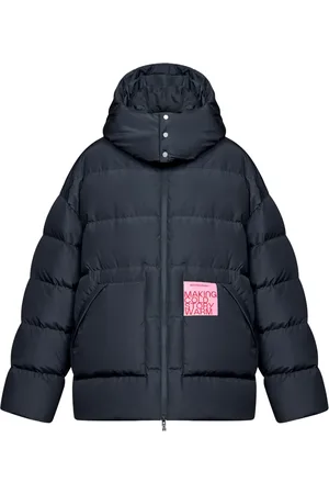 Monochrome Doudoune à patch logo