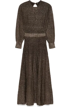 Maje Robe en maille à coupe longue