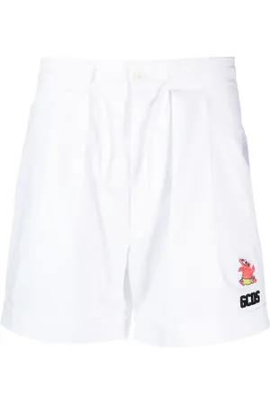 GCDS Short en coton à patch logo