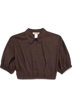 Twin-Set Blouse à coupe crop
