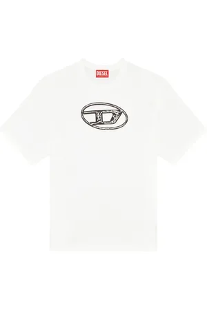 Diesel T-shirt en coton à logo imprimé