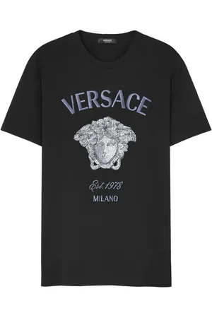 VERSACE T-shirt Medusa Milano orné de cristal