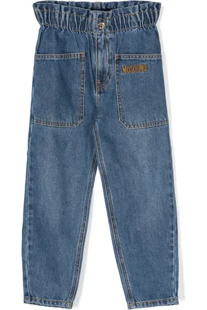 Moschino Jean à logo brodé