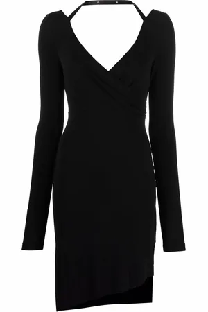 OFF-WHITE Robe asymétrique à dos-nu