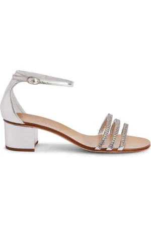 Giuseppe Zanotti Sandales Martha 40 mm en effet métallisé