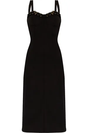 VERSACE Robe mi-longue à détail de boucle