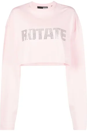 ROTATE Haut crop à sequins