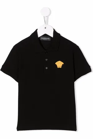 VERSACE Polo à logo Medusa brodé