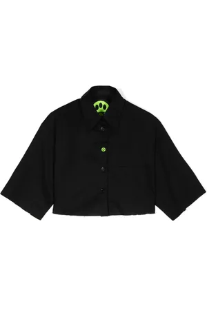 BARROW Chemise crop à logo imprimé