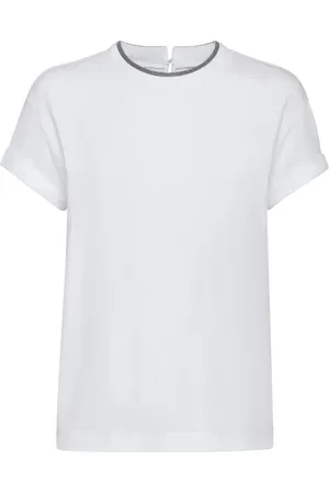 Brunello Cucinelli T-shirt à détails contrastants