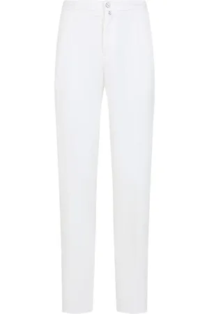 Kiton Pantalon droit à patch logo