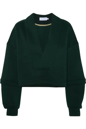 Ioana Ciolacu Sweat en coton mélangé à col v