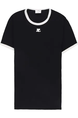 Courrèges T-shirt Bumpy à patch logo