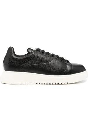 Emporio Armani Baskets Tumbled en cuir
