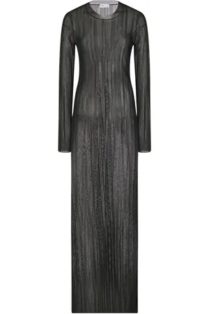 ROSETTA GETTY Robe transparente à design plissé