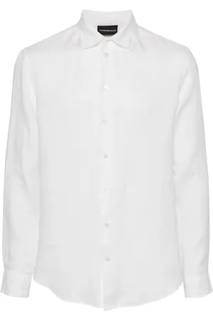 Emporio Armani Chemise en lin à manches longues