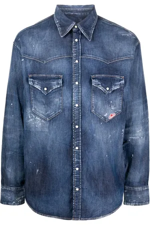 Dsquared2 Chemise en jean à patch logo