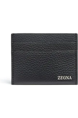 Ermenegildo Zegna Porte-cartes en cuir à plaque logo