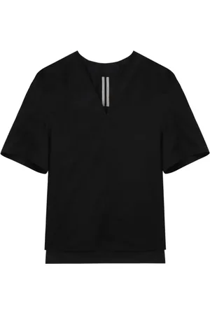 Rick Owens T-shirt en coton à col v