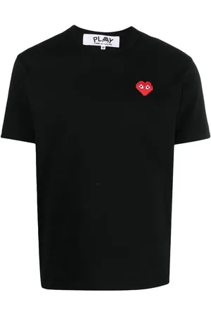 Comme des Garçons T-shirt en coton à patch logo