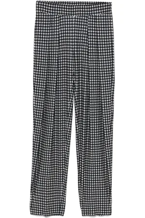 Norma Kamali Pantalon plissé à taille basse