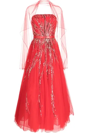 Saiid Kobeisy Robe-bustier à ornements de perles