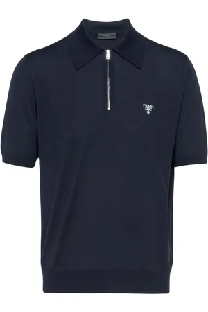 Prada Polo en laine à col zippé