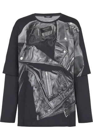 Balmain T-shirt à imprimé graphique
