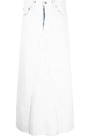 Maison Margiela Jupe en jean à taille haute