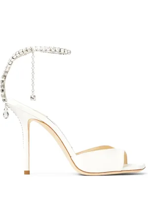 Jimmy Choo Sandales Saeda 100 mm à bride ornée de cristaux