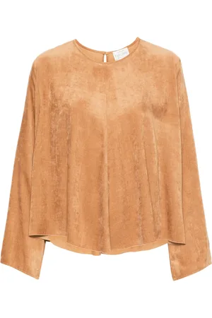 FORTE FORTE Blouse en velours côtelé à col rond