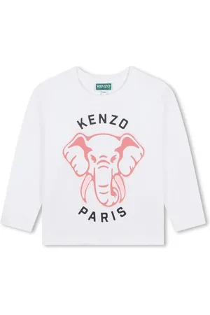 Kenzo Chemise en coton à logo imprimé