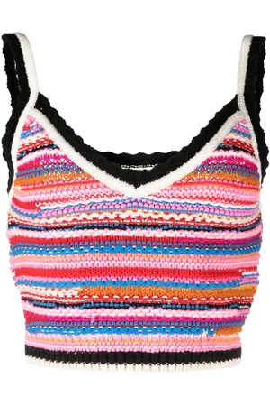 Dsquared2 Débardeur rayé en crochet