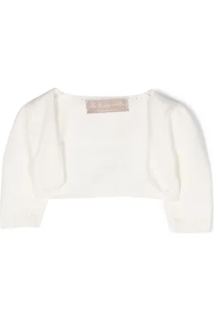 LA STUPENDERIA Cardigan crop à manches longues