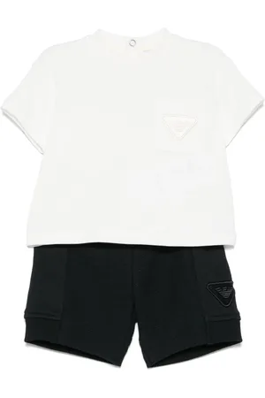 Emporio Armani Short à logo brodé