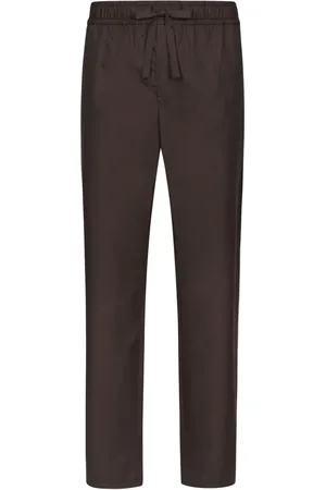 Dolce & Gabbana Pantalon en coton à coupe droite