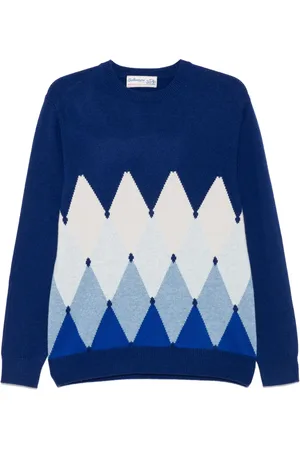 BALLANTYNE Pull à losanges en intarsia
