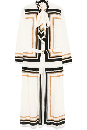 ZIMMERMANN Robe mi-longue à col lavallière