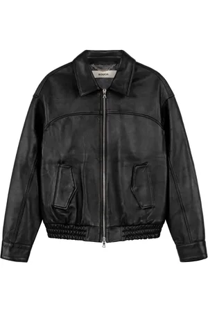 ROUGH. Veste en cuir à design réversible