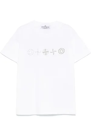 Stone Island T-shirt à motif Compass