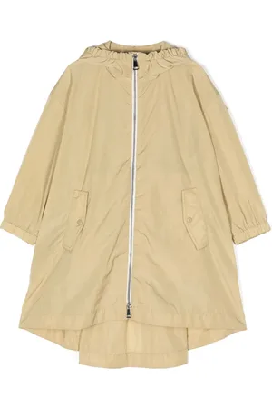 Moncler Imperméable ceinturée à logo imprimé