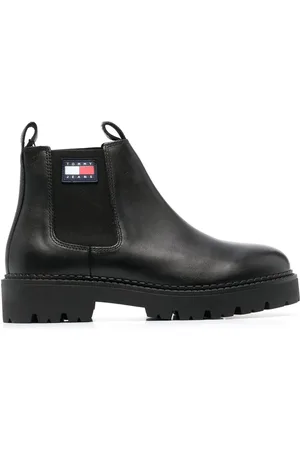 Tommy Hilfiger Bottines en cuir à patch logo 40 mm
