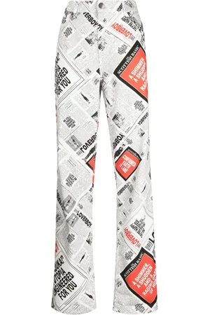 Charles Jeffrey Loverboy Jean imprimé à coupe ample