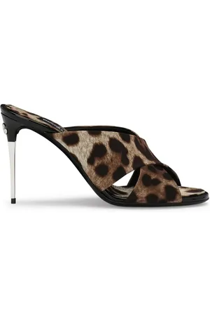 Dolce & Gabbana Mules Keira 85 mm à imprimé léopard