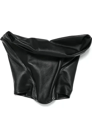 MAGDA BUTRYM Corset en cuir à design drapé