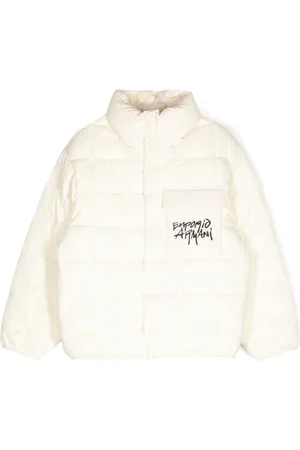 Emporio Armani Doudoune à logo imprimé
