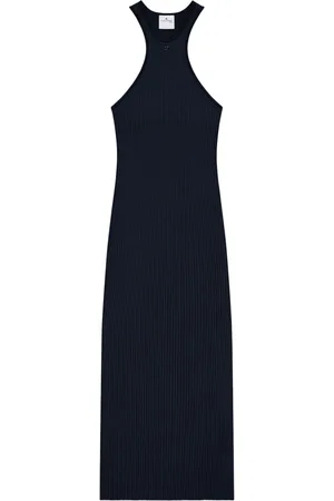 Courrèges Robe nervurée en néoprène