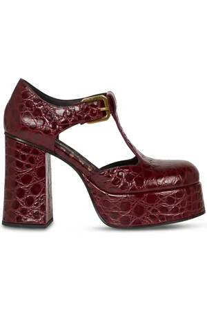 Etro Escarpins plateforme à effet peau de crocodile 110 mm