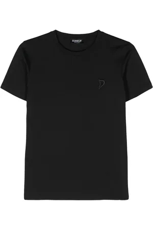 Dondup T-shirt en coton à logo brodé